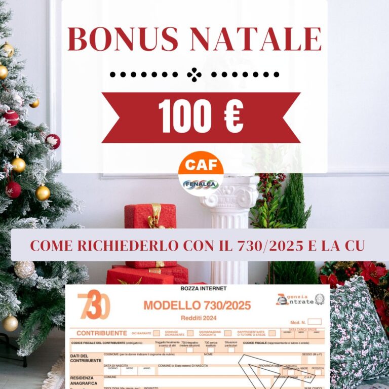 Bonus Natale 2024: come richiederlo nel Mod. 730/2025