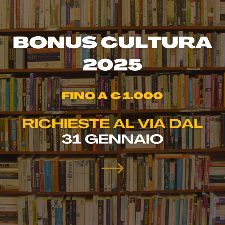 Bonus Cultura 2025: richieste dal 31 gennaio