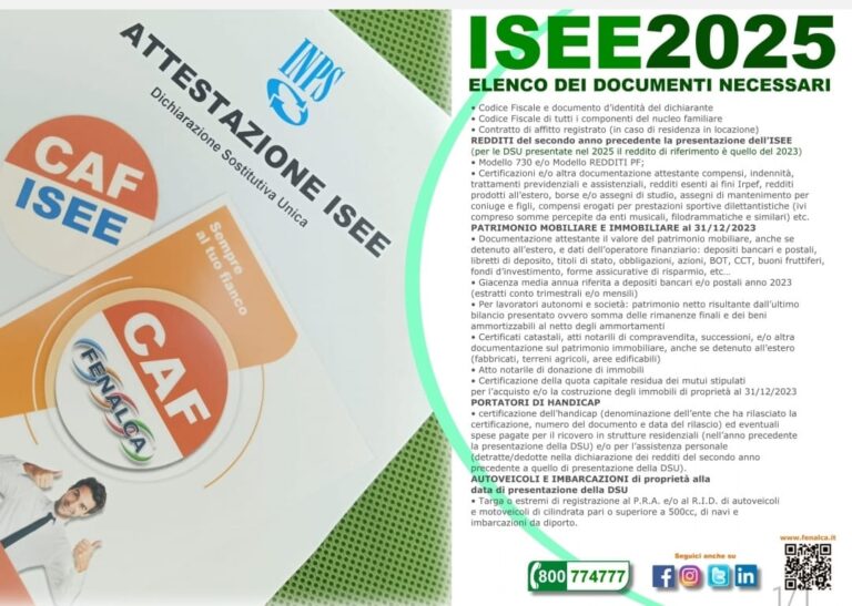 ISEE 2025, ecco tutte le informazioni e documenti da portare al caf