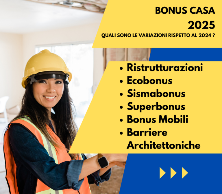 bonus casa 2025: Quali sono?