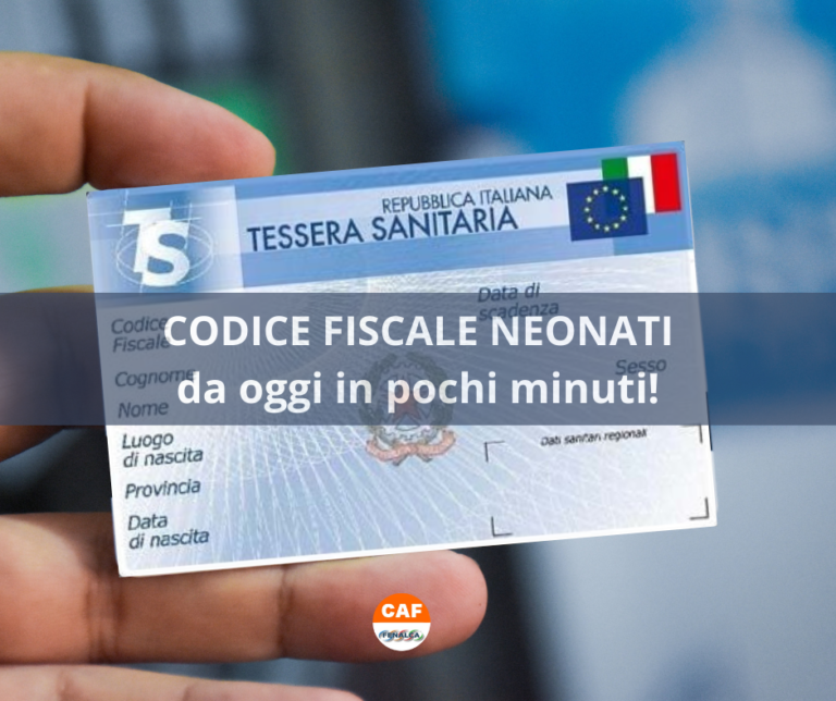 Codice fiscale per neonati: da oggi si può richiedere online