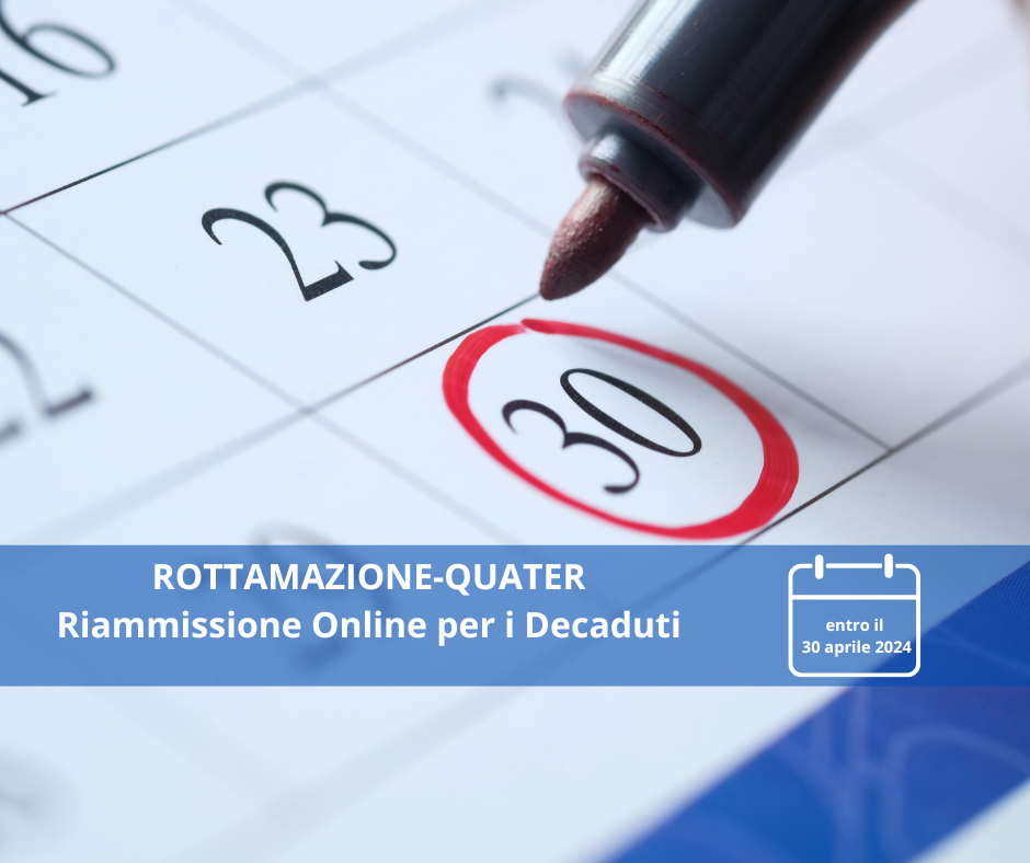 Rottamazione-quater: Entro il 30 Aprile 2025